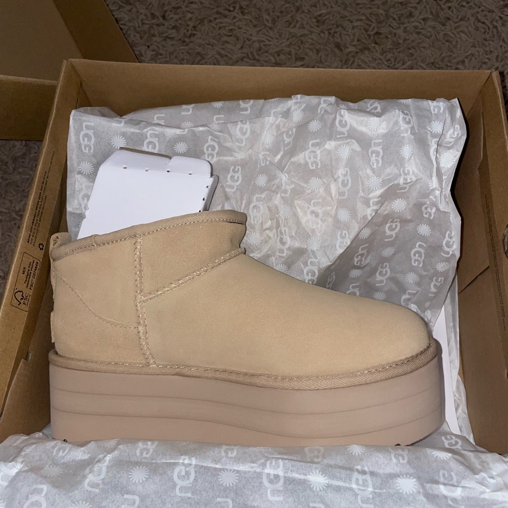 UGG ULTRA MINI PLATFORMS DRIFTWOOD
